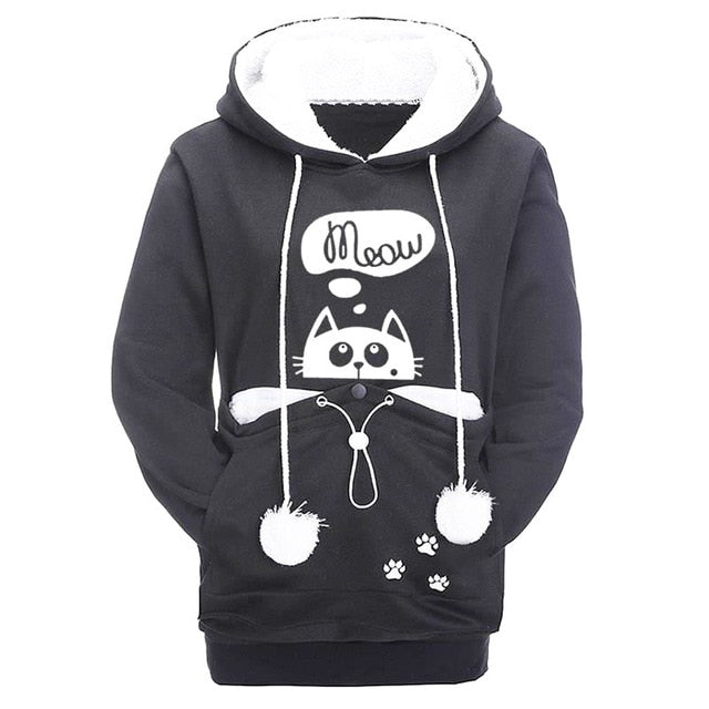 Katzen Hoodie Pfoten Plaza