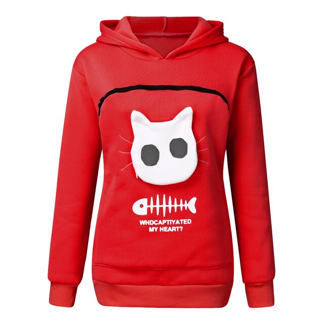 Katzen Hoodie Pfoten Plaza